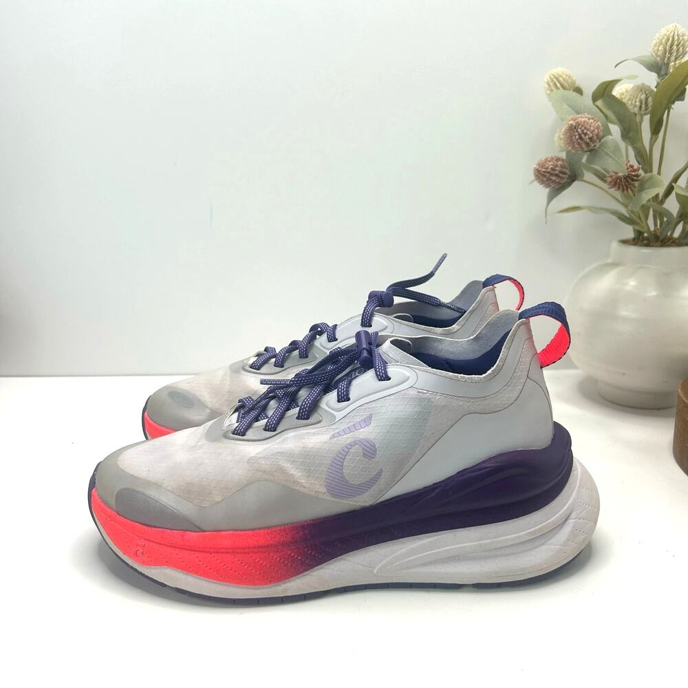 Clove Supercush Alto Nursing Sneaker Light Gray Purple Fuchisa Medical Women 6.5